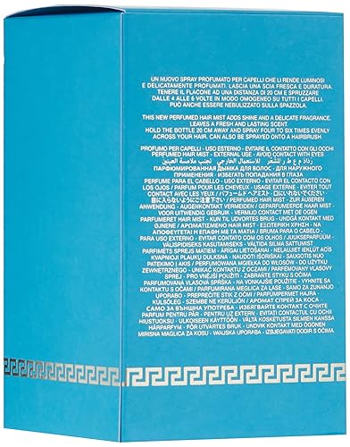 Miniatura 4 de Versace Dylan Turquoise Pour Femme - Bruma perfumada para el cabello para mujeres, 1.0 onzas