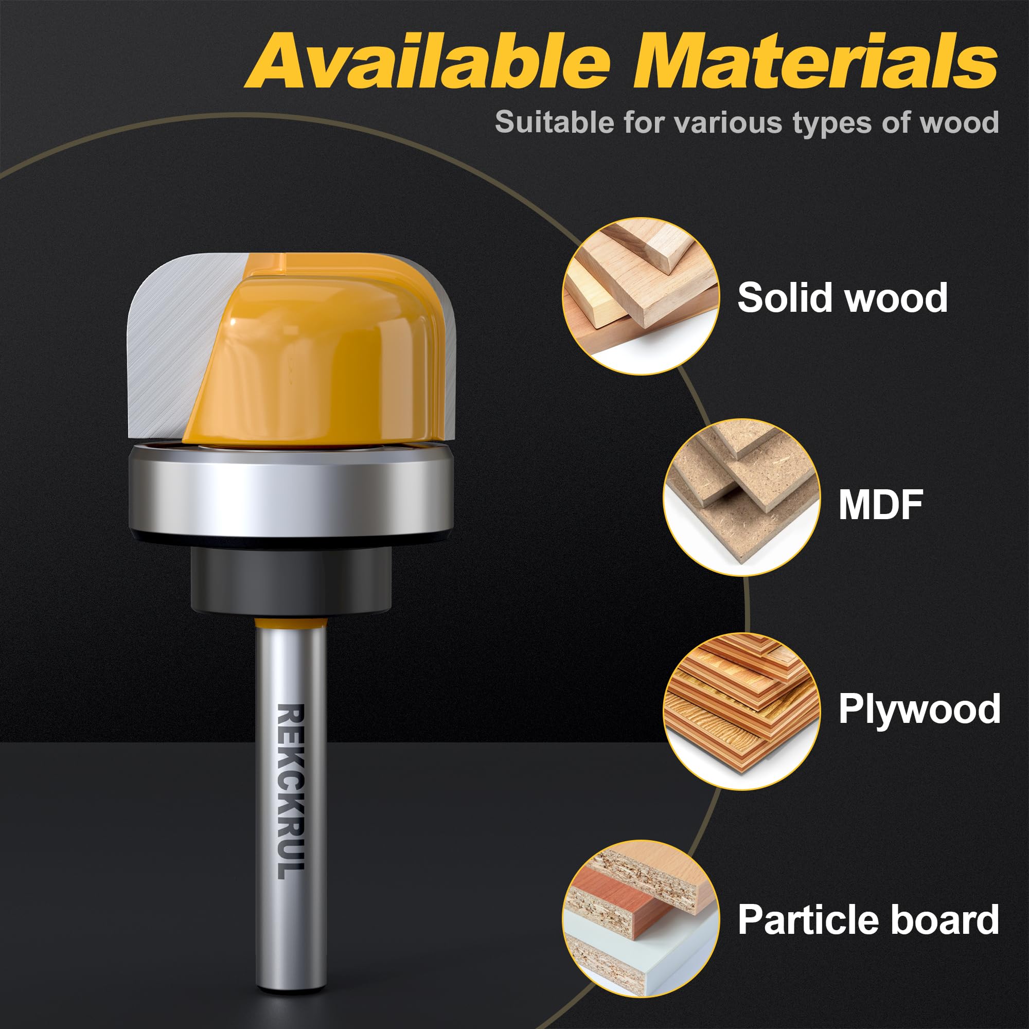 Router Bit Set - Bowl & Tray Templates -4