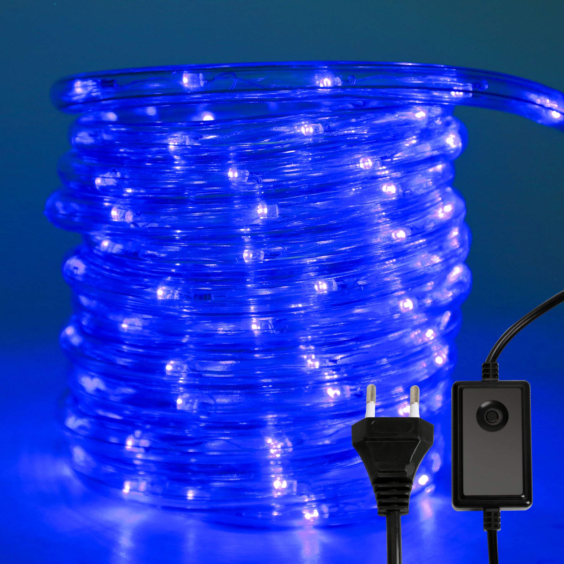 Wąż świetlny na zewnątrz, 10 metrów, 240 diod LED, do użytku na zewnątrz, do wnętrz, 8 trybów pracy, wąż świetlny na Boże Narodzenie, imprezę, wodoszczelny, zewnętrzny łańcuch świetlny,