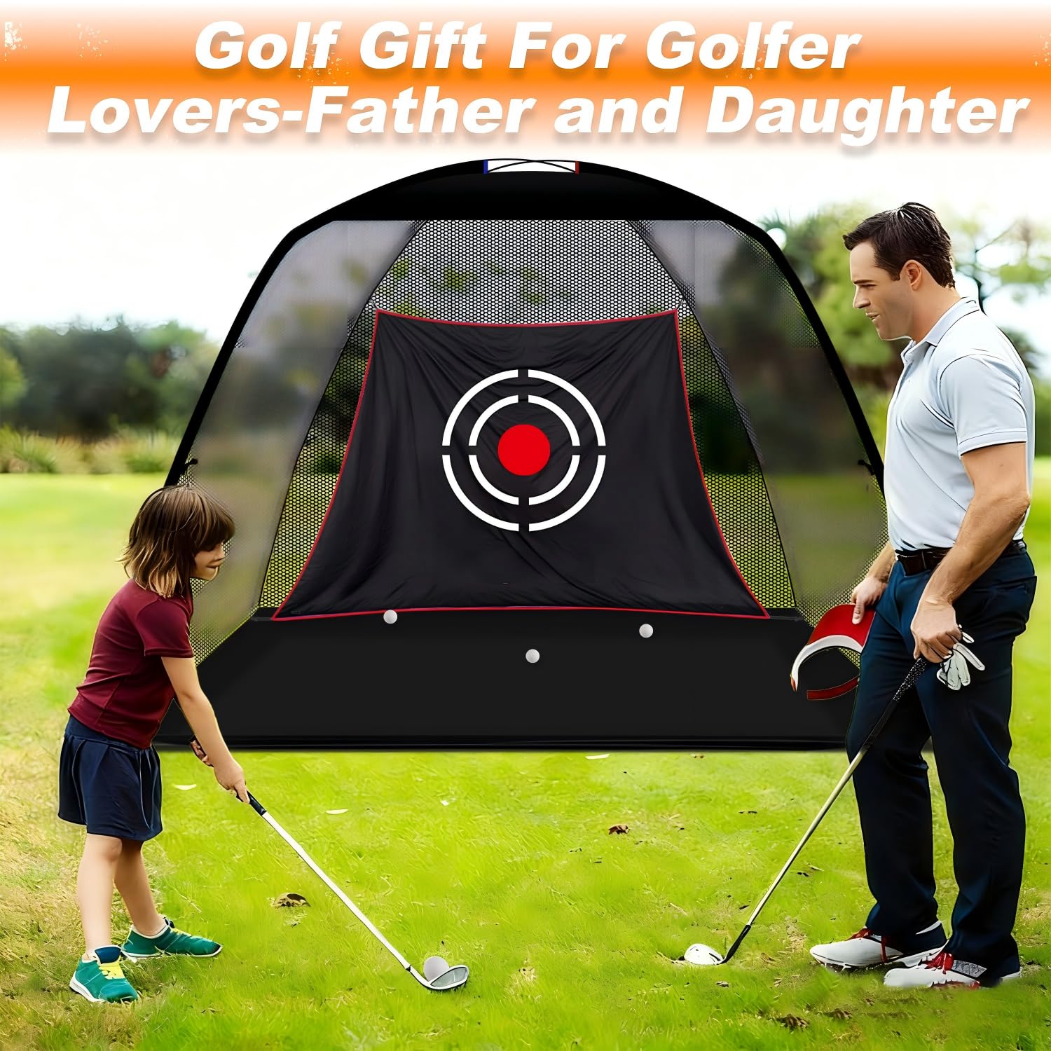 Kapler Red de práctica de golf, red de golf de 7 x 6 x 10 pies, red de conducción de golf, accesorios de golf profesionales con bolsa de transporte para red de golf en interiores y exteriores