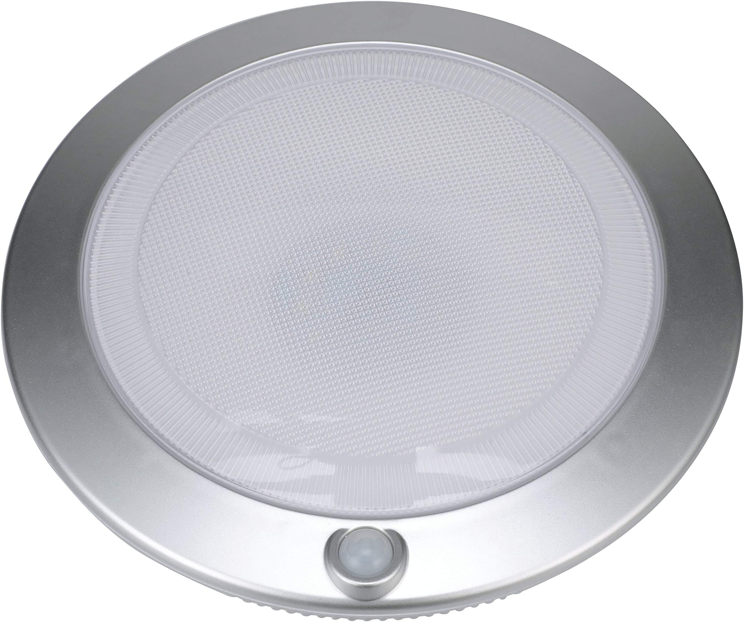 Good Earth Lighting RE1110-SIL-07LF2-G Rechargeable Lithium Battery LED Motion-Activated 7-Inch Round Closet Light - Silver - 25W Incandescent Equivalent - 4000K - Motion Sensing up to 15 ft
