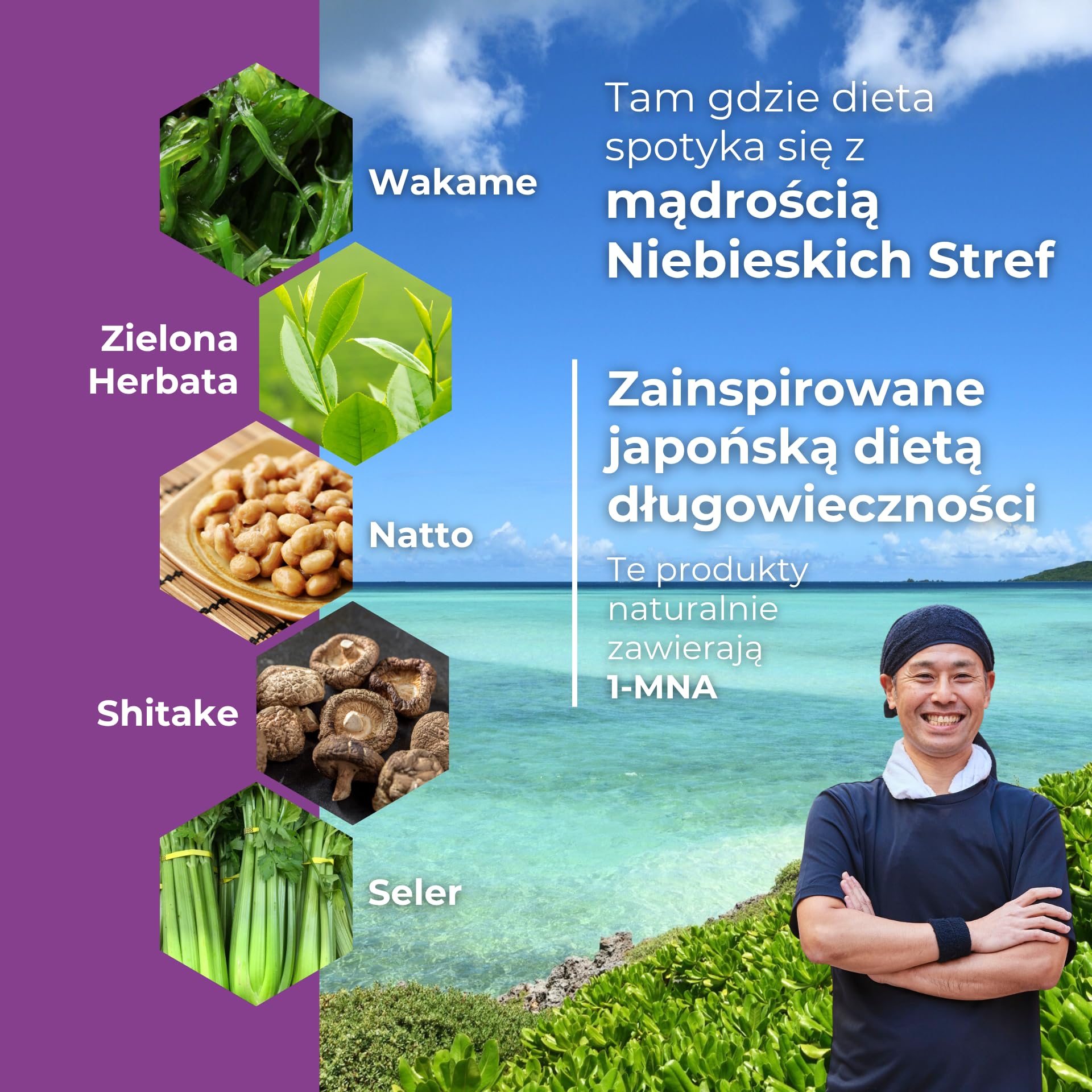 1-MNA Endurance, Optymalizujący NAD+, Suplement dla Sportowców Profesjonalnych i Amatorskich, na Siłownię, dla Biegaczy, z Kreatyną i Różeńcem Górskim, 30 Saszetek