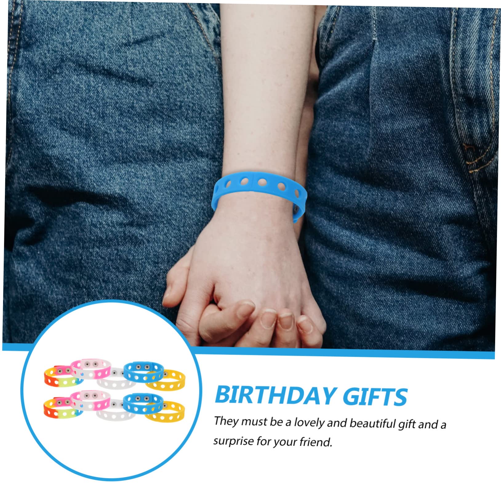 Toyvian 30 Pz Braccialetto Braccialetti Sportivi Unisex Bracciale Regolabile Braccialetti Di Gomma Personalizzati Cinturini Da Polso Accessori Per Scarpe Uomo Elasticità Gel Di Silice