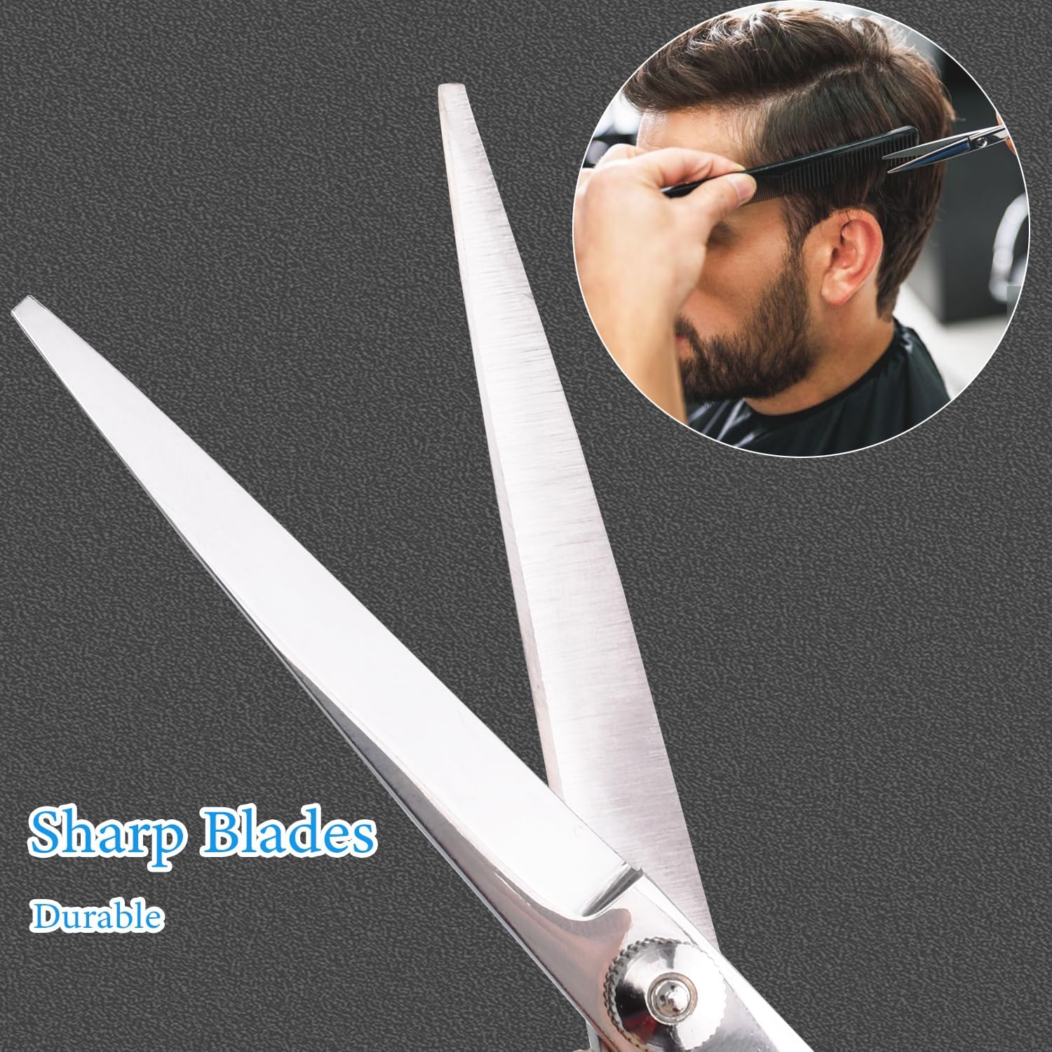 Stainless Steel Hair Cutting Scissors Professional Home Barber Clippers for Hairdresser Salons for Men and Women