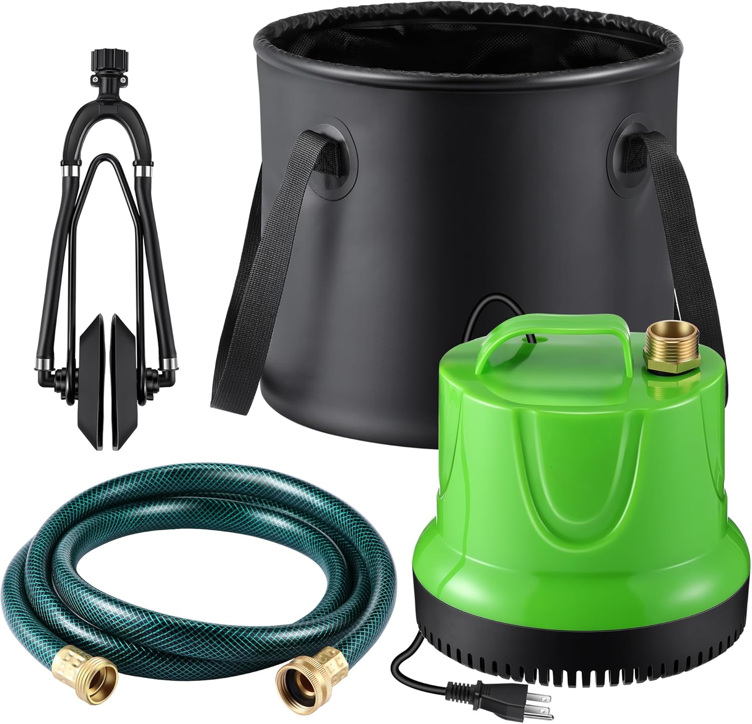 Dreyoo Boat Winterizing Kit, Complete Motor Flush and Winterizer System - 1/6HP Pump, Flusher, 5 Gallon Bucket and 5.9 FT Hose, Boat Winterizer Motor Cleaning Kit (Marine Antifreeze Not Included)