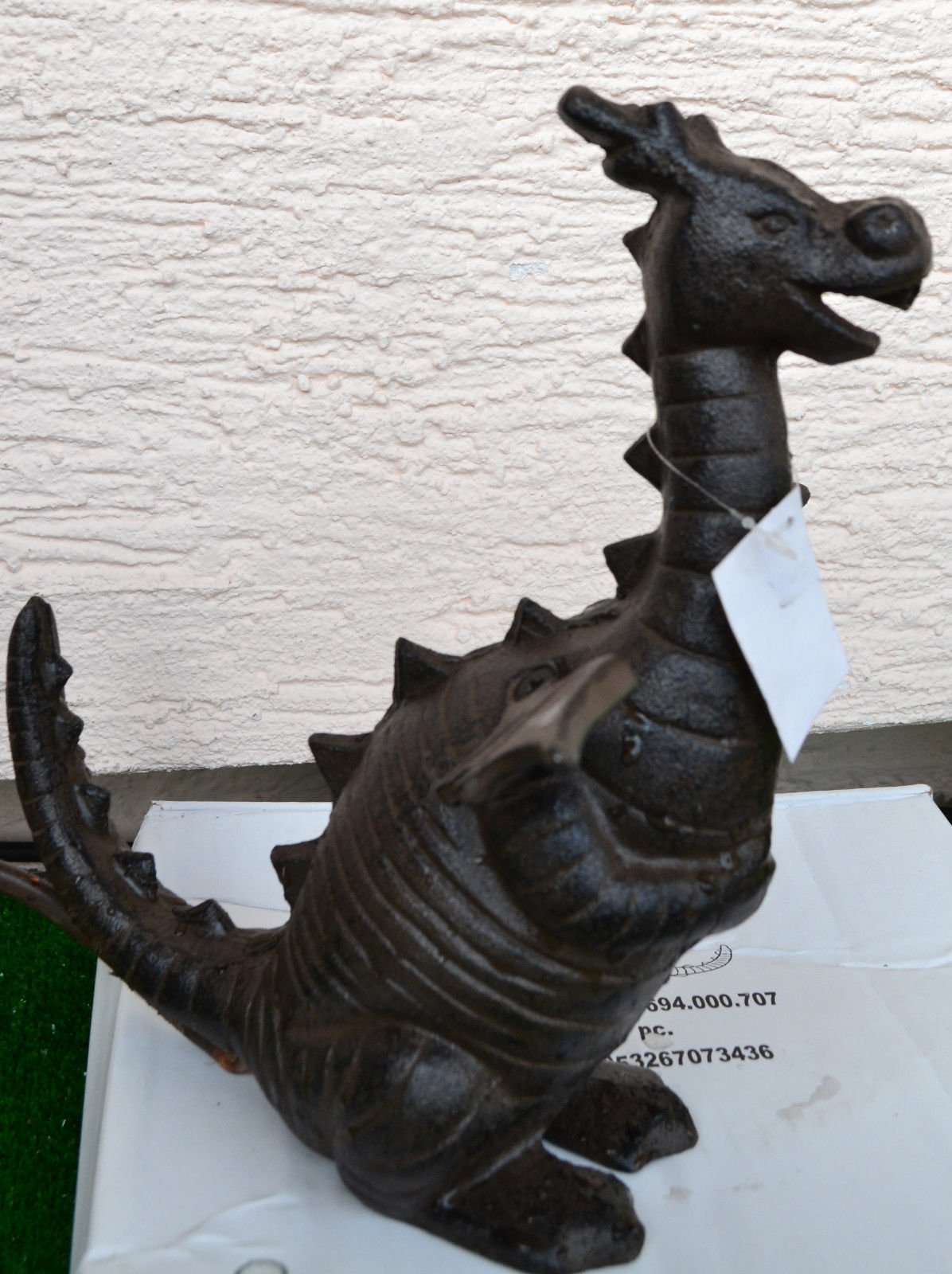 Gargouille dragon en fonte avec pompe pour bassin