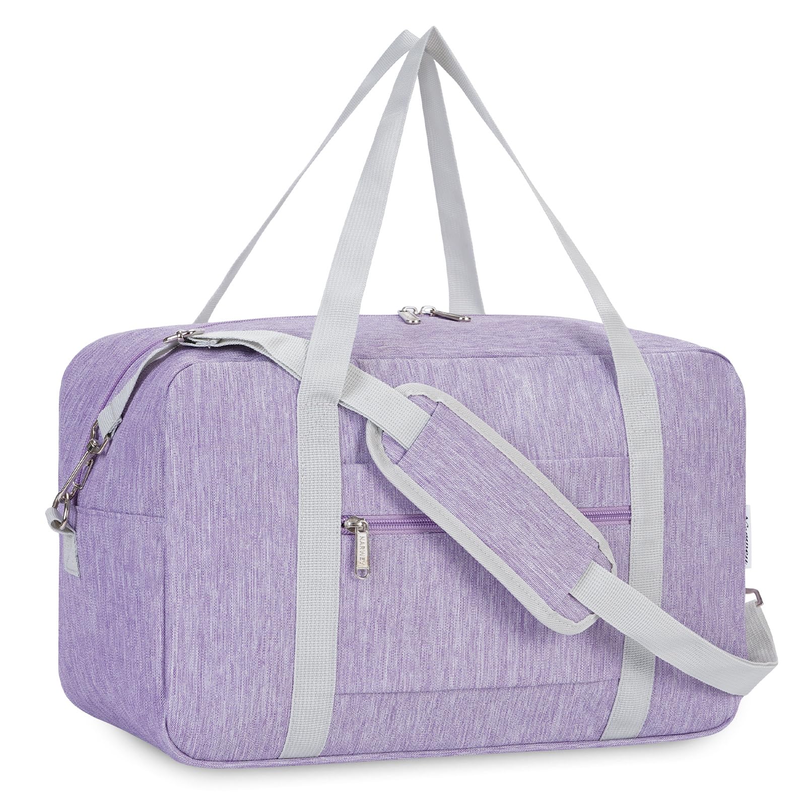 for Ryanair Underseat Cabin Bag 40X20X25 Foldable Travel Duffel Bag Holdall Tote Carry on Luggage Overnight for Women and Men 20L (Light Purple)