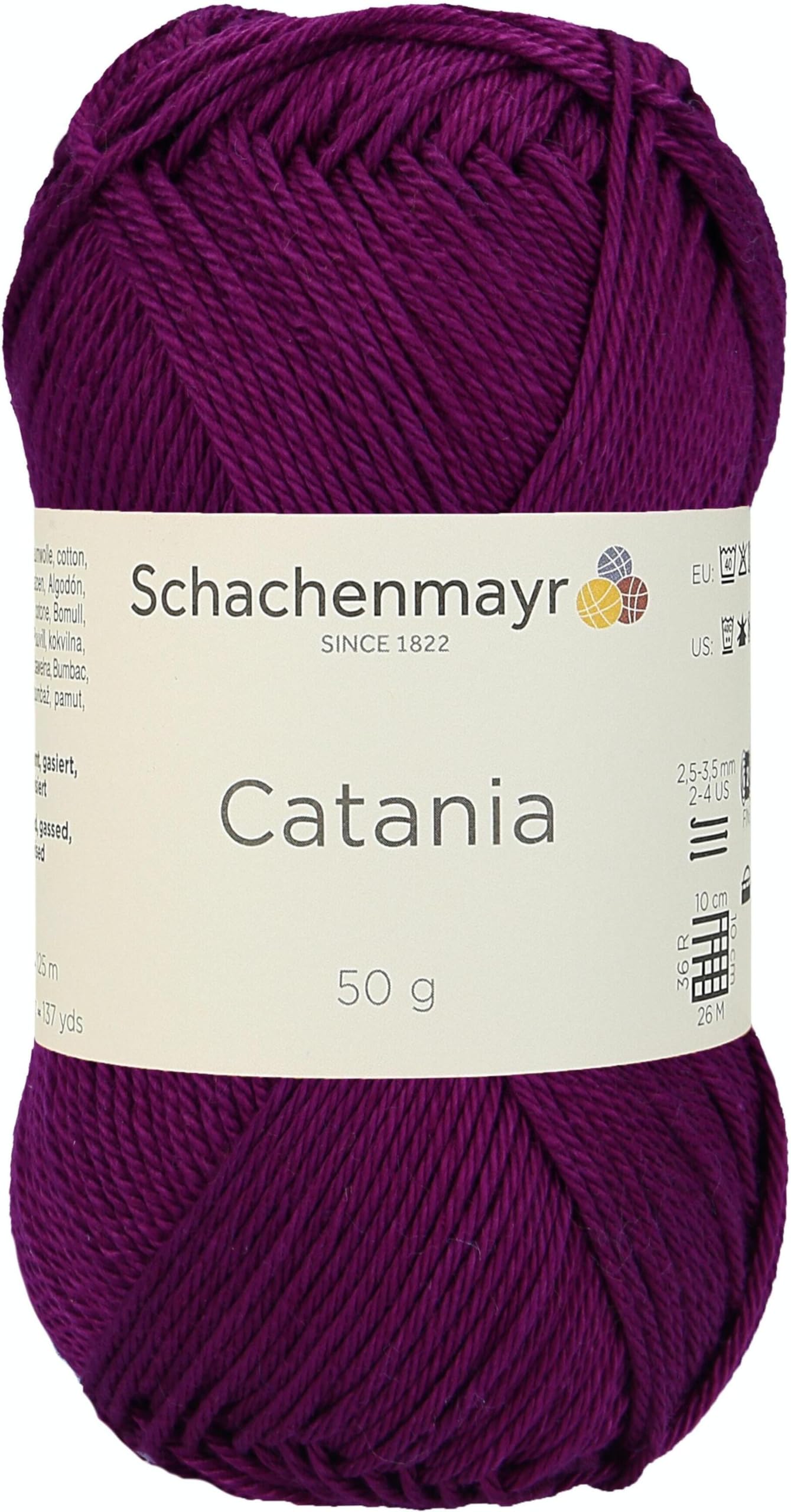Schachenmayr Catania Hand Knitting Wool/Yarn Cotton, 11.5 x 6 cm, fuchsia, 11,5 x 5,2 x 6 cm — image 1