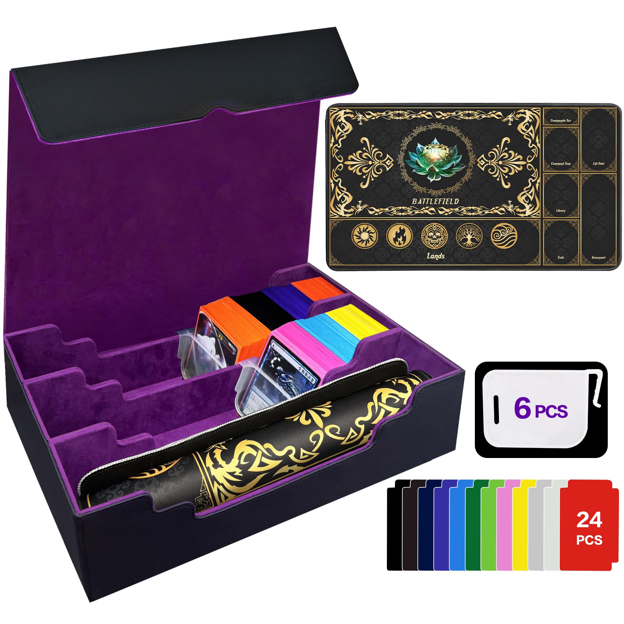 MTG Commander Deck Box - Black Lotus Design -28