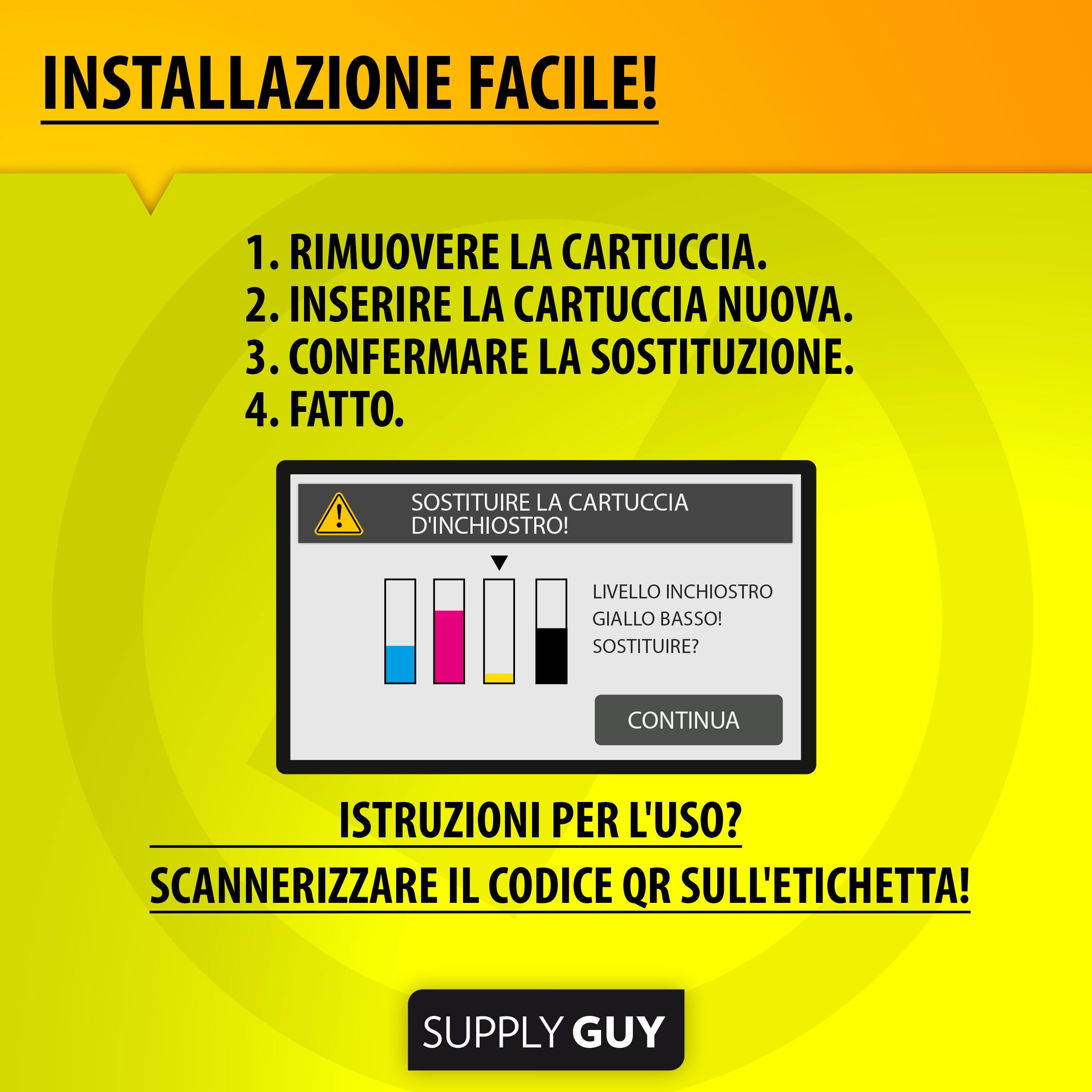 Supply Guy TN248XL Cartucce di Toner Compatibile con Brother TN-248XL per Brother MFC-L3760CDW, MFC-L3740CDW, DCP-L3560CDW, DCP-L3520CDW, MFC-L3740CDWE, MFC-L3740CDWE Multipack 4 Cartuccia Toner