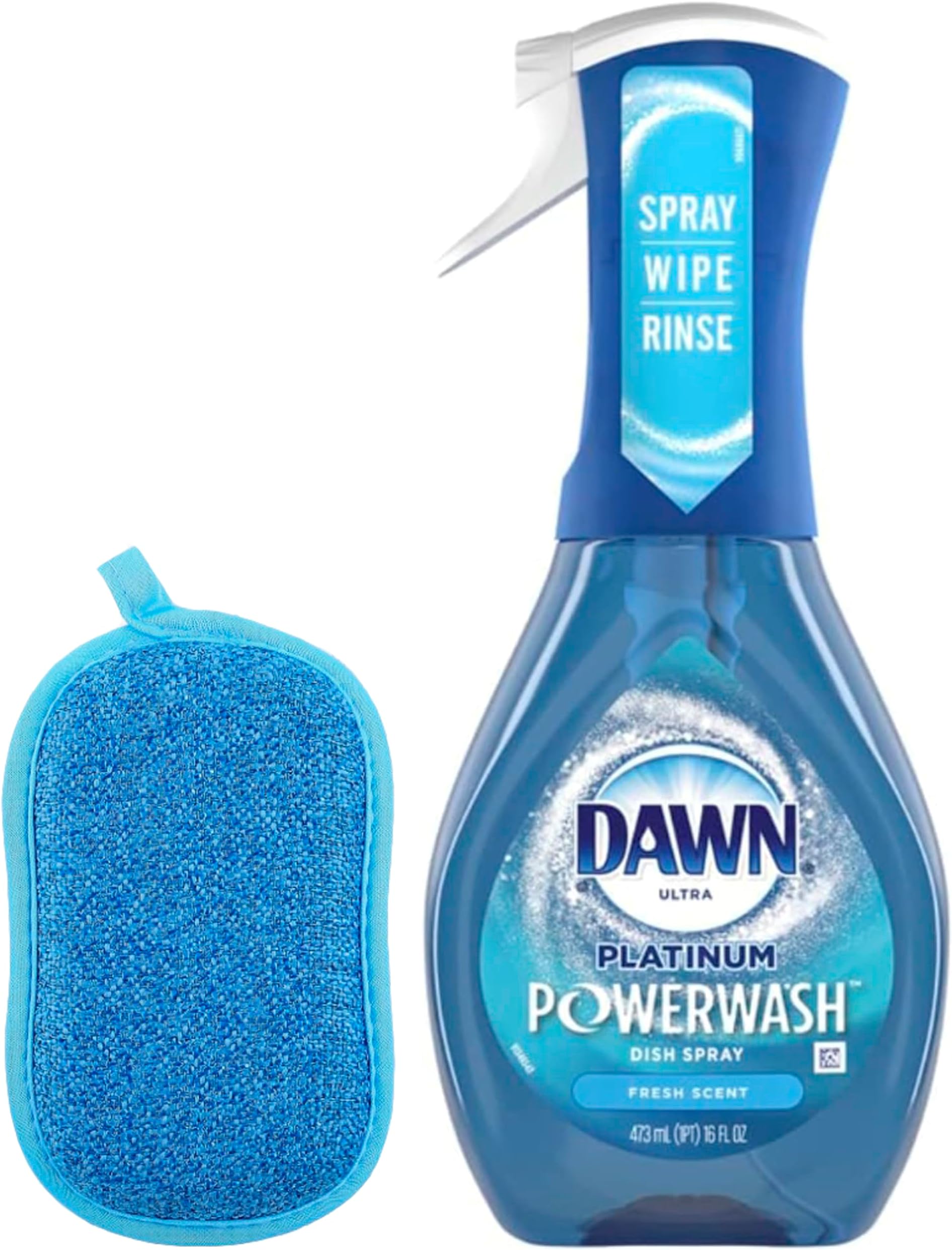 LINGTEX Dawn Platinum Powerwash Dish Spray, Dish Soap, Apple Scent (16 oz) The Set
