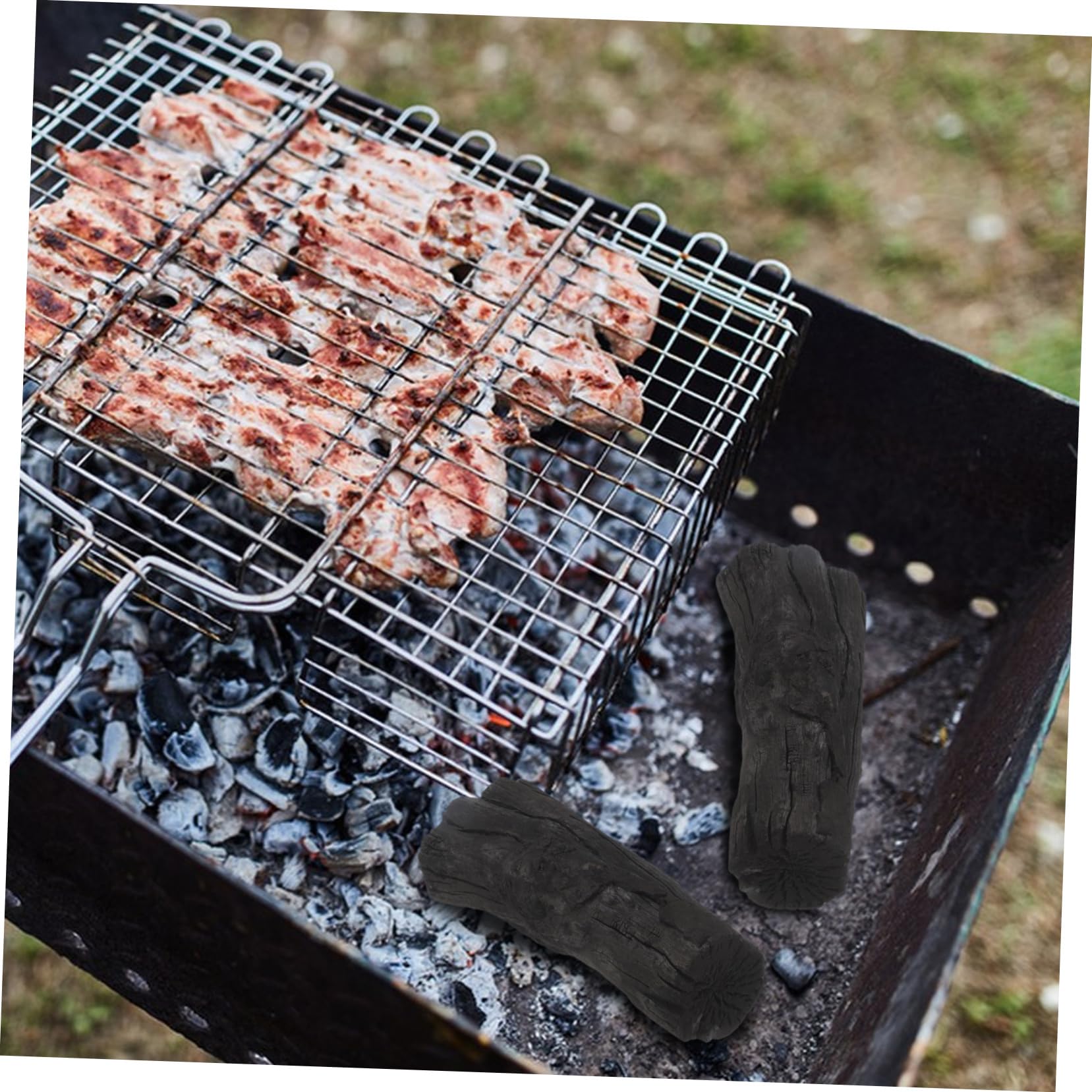 Didiseaon Carbón Vegetal para Barbacoa y Parrilla, Encendido Fácil, Larga Duración, 1 Bolsa, Adecuado para Acampar y Chimenea, Realza el Sabor