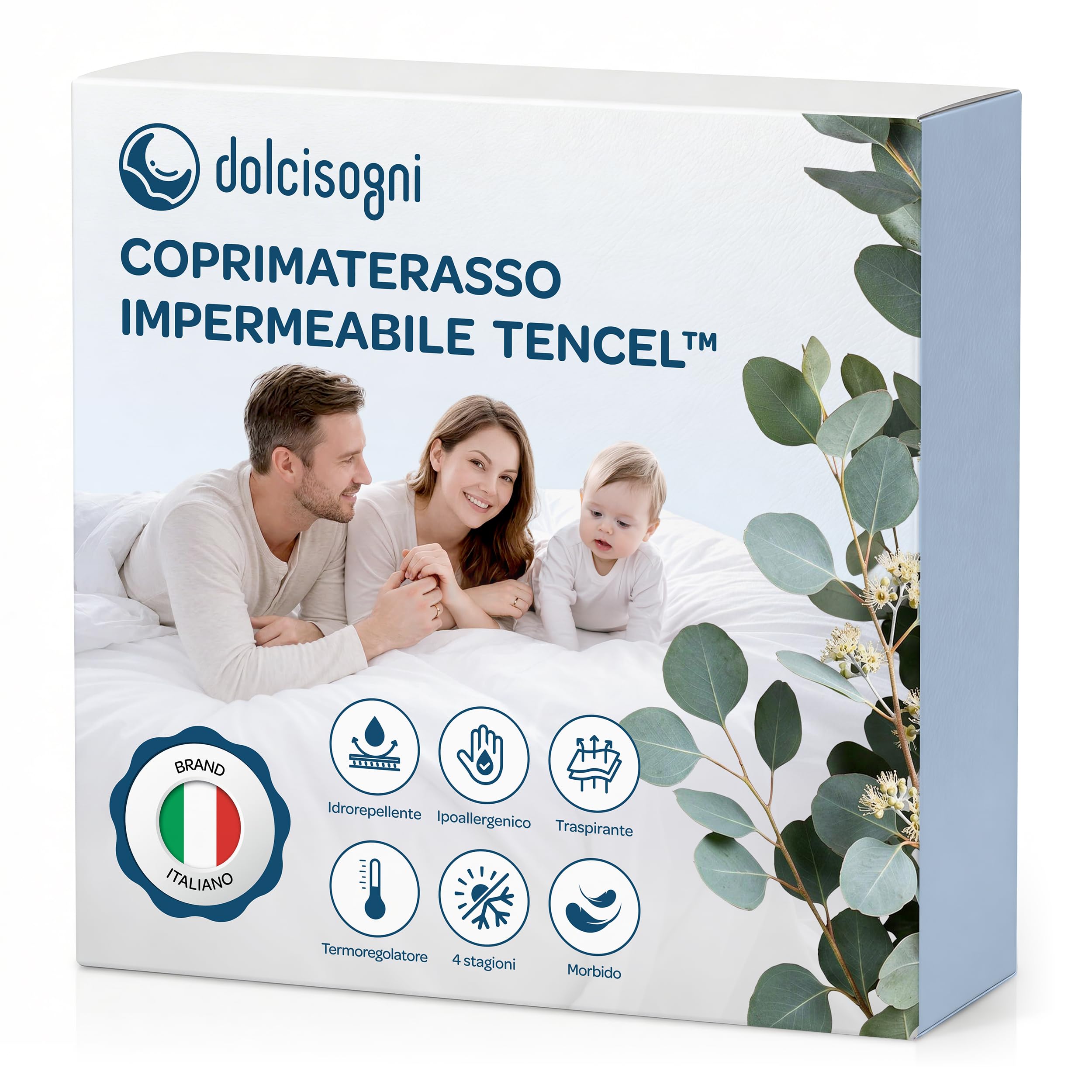 Coprimaterasso Culla Next To Me 50x85 cm Impermeabile Fibra Naturale Tencel Antiacaro Ipoallergenico Traspirante Termoregolatore Angoli elasticizzati