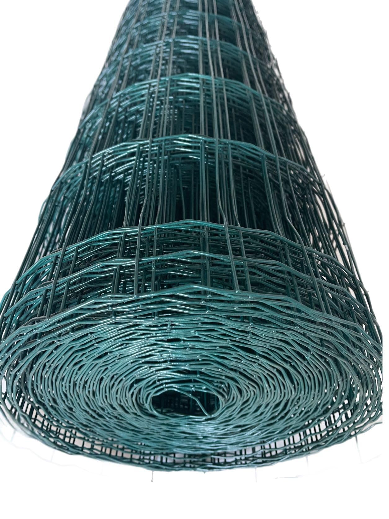 Rete metallica per recinzione da giardino, 100 x 50 mm, 1 m x 25 m