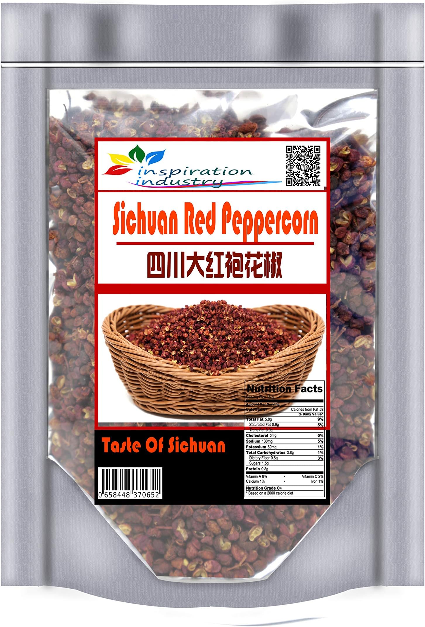 Inspiration Industry NY Authentic Sichuan Peppercorns, Peppercorns Szechuan, Strong Flavor, Whole Sichuan Peppercorn (4oz)