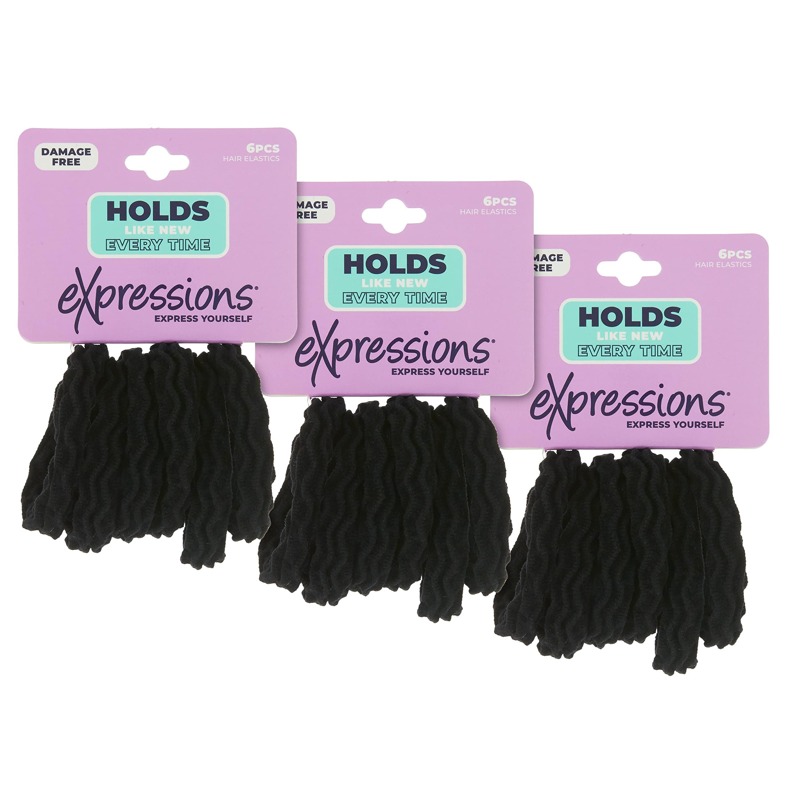 Amazon.com: Expressions 18 Count Hair Tie Set in Classic  display picture 3
