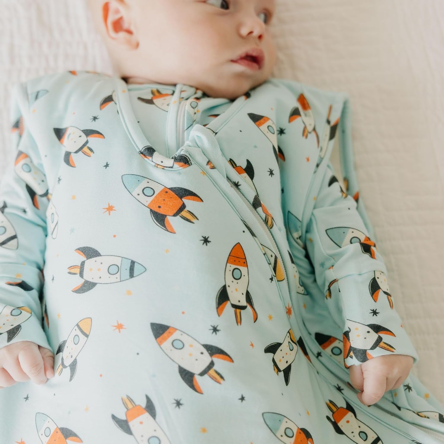 Copper Pearl Rocketeer 1.5 TOG Bamboo Sleep Bag 0-6mo