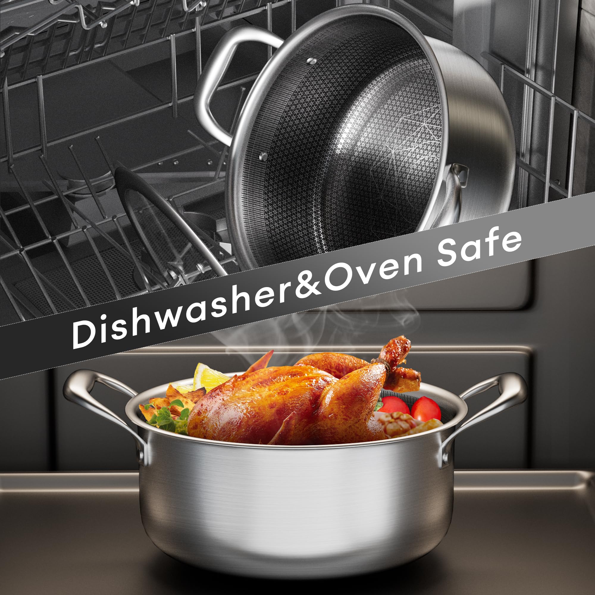 Amazon | COOKER KING ハイブリッドノンスティックポット6点セット