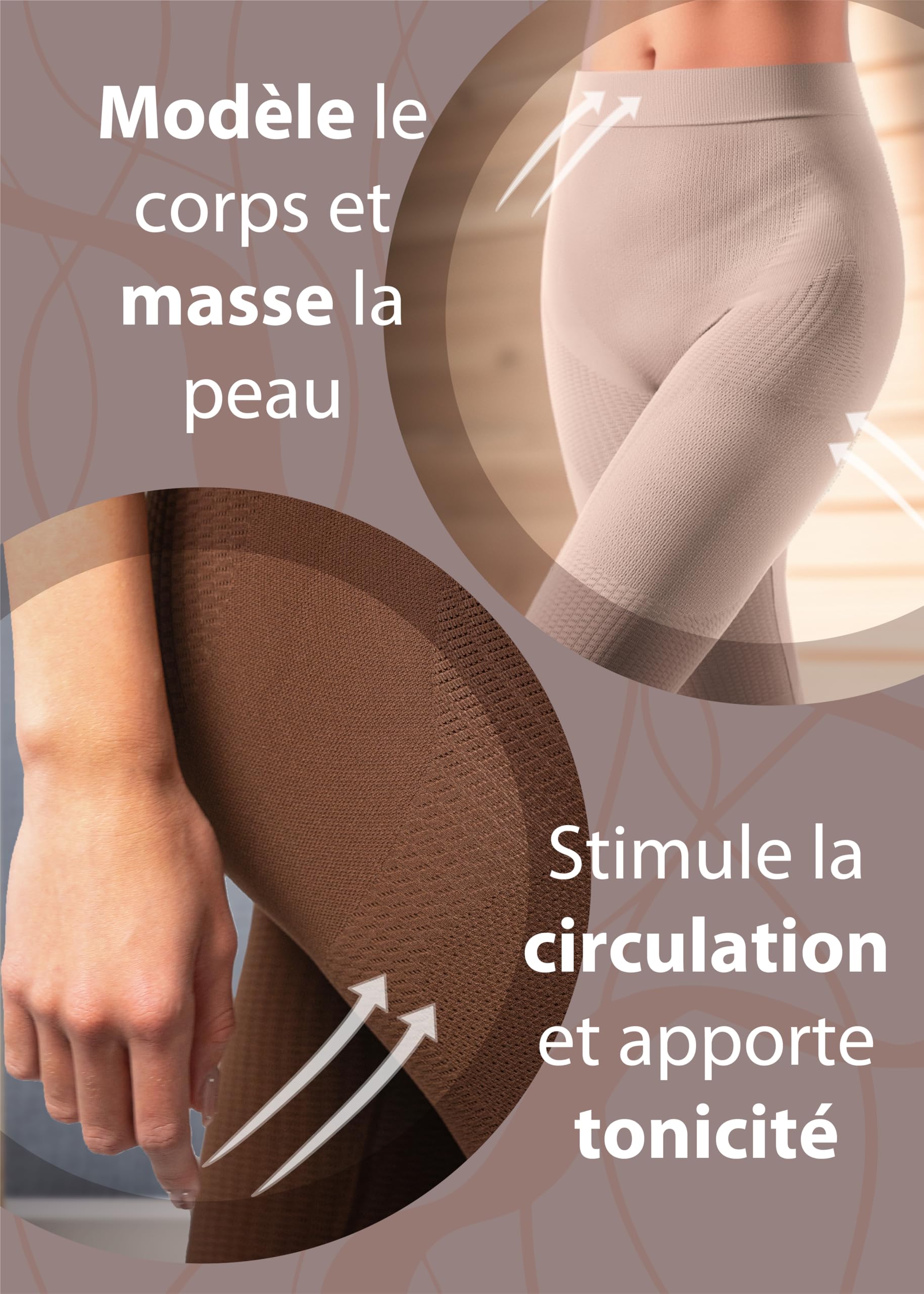Short Gainant Femme Ventre Plat - Legging Anti-Cellulite, Panty Gainant Invisible, Gaine Amincissante en Microfibre Massante, Gaine Ventre Plat Maintien Fort - Made in Italy