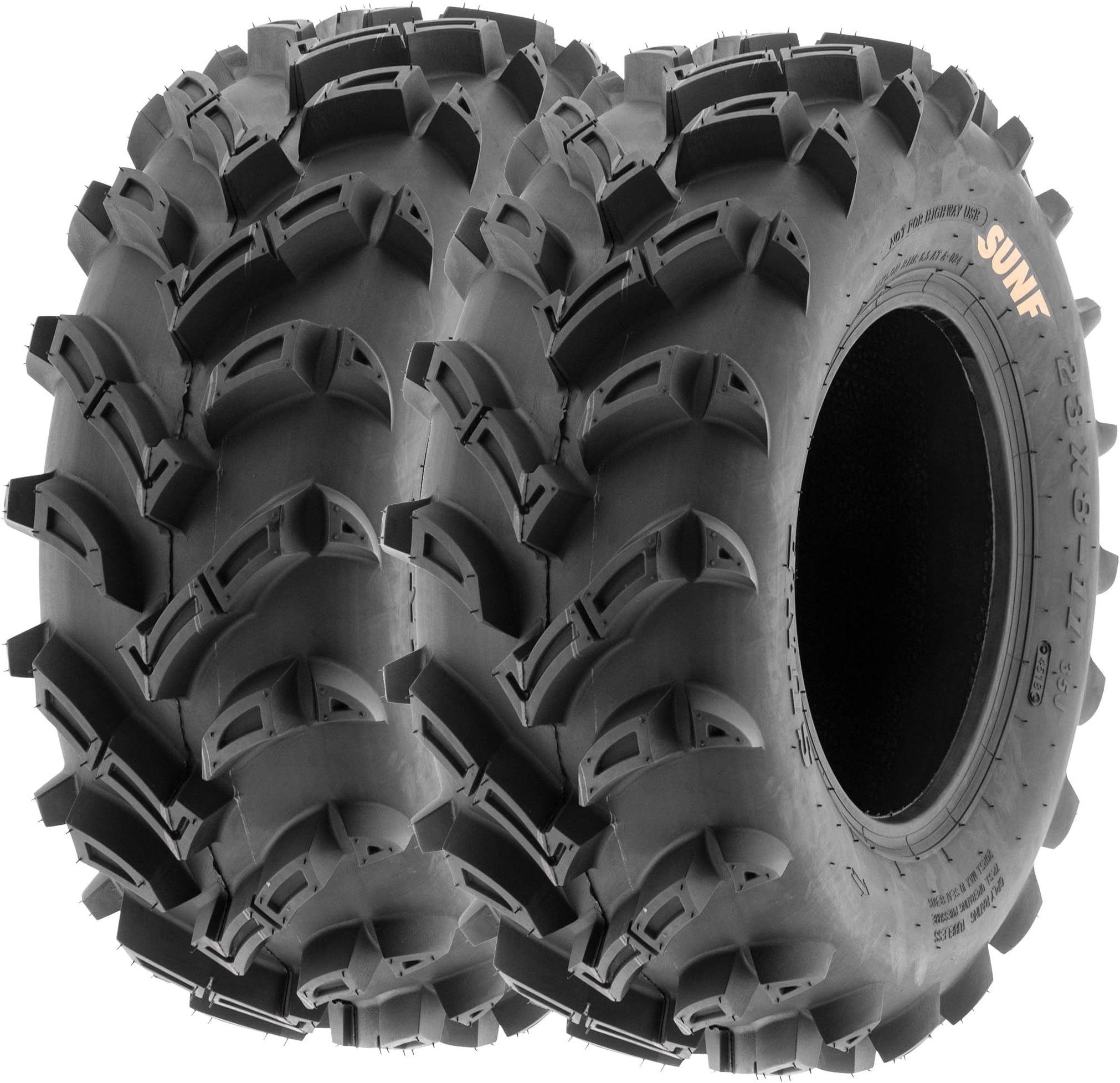 Set of 2 SunF A024 23x811 ATV UTV Mud/Trail Tires, 6PR
