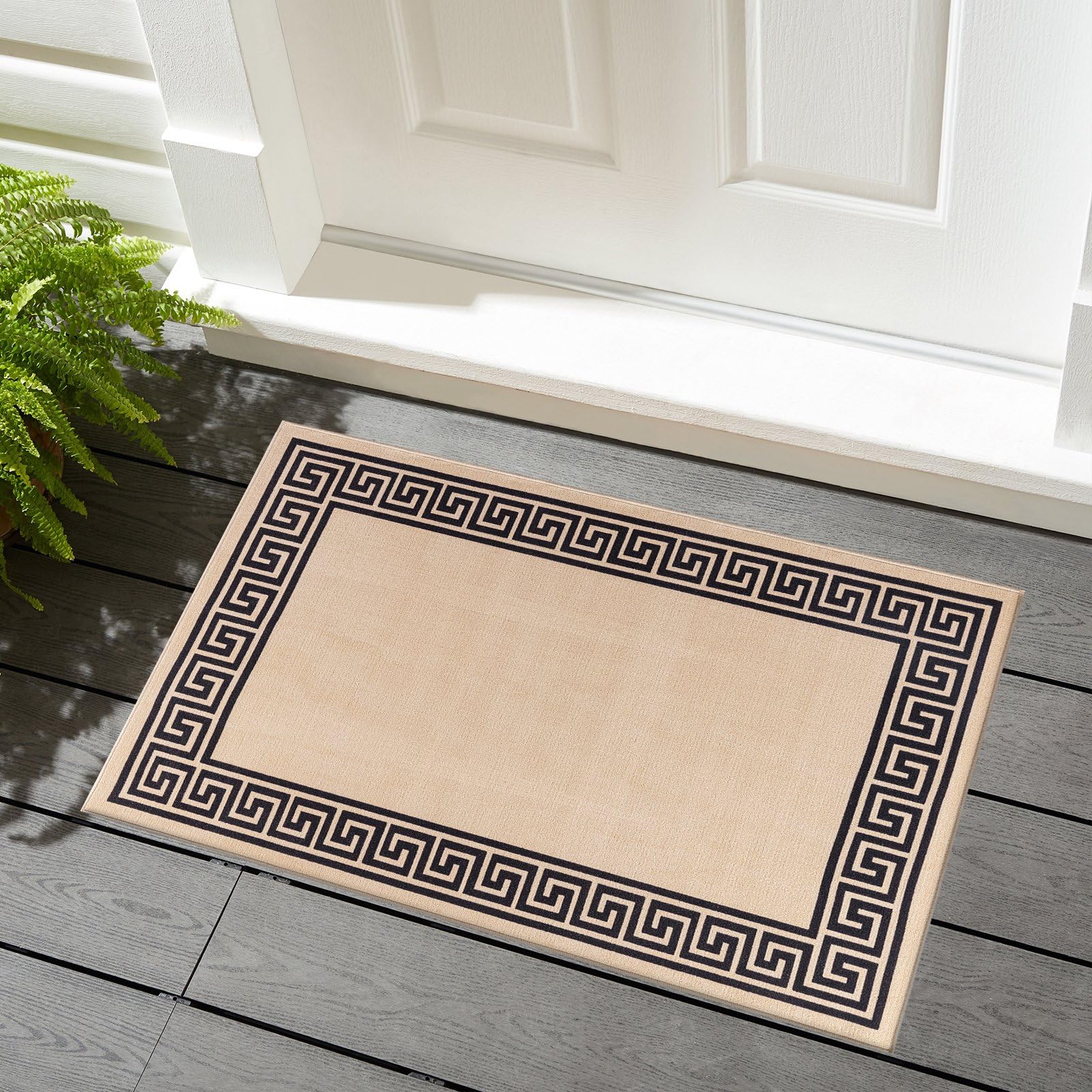renoazul® Carpet Runners for Hallways Non-Slip Long & Wide Heavy-Duty Plain | 80 x 300 cm Super Absorbent Indoor Stair Carpet and Kitchen Anti-slip Floor Mats - Greeky Rug - Grey & Black — view 121