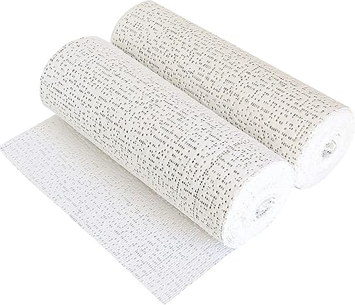 6 pulgadas x 9 pies (2 rollos) de gasa de yeso para pasatiempos, paisajes, manualidades, moldes, máscara, arte para el vientre, tiras de vendajes de