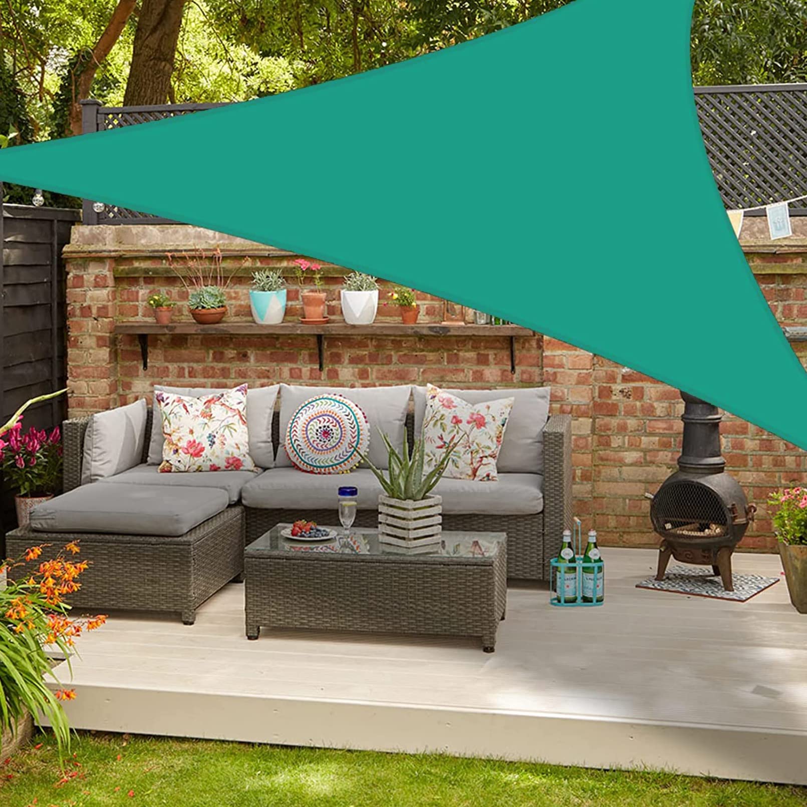 Coumavin Sonnensegel Dreieckig – UV-Schutz Bis 95%, HDPE-Gewebe, Für Terrasse, Garten & Veranda
