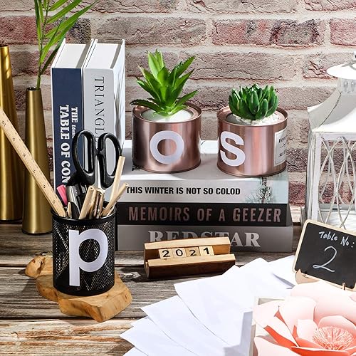 Miniatura 4 de Outus 8 hojas de calcomanías de letras de vinilo autoadhesivas para buzones, letras y números de vinilo para exteriores para manualidades de