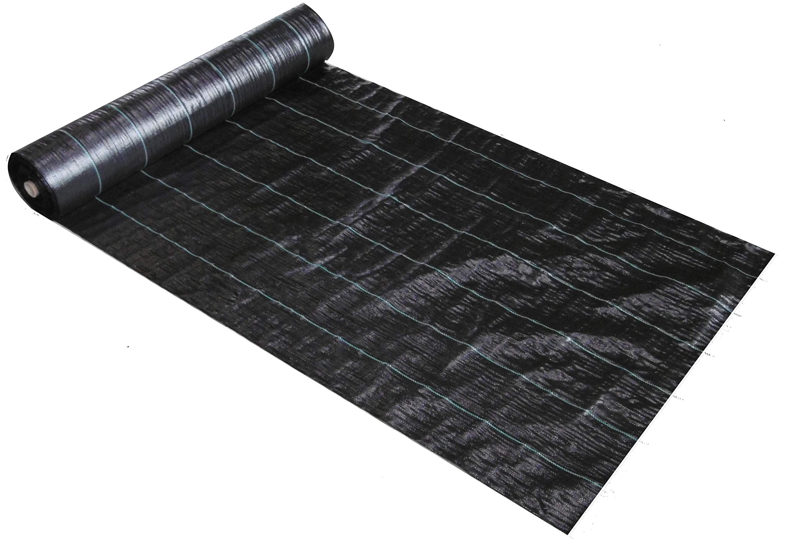 EXCOLO 100m² Bodengewebe Bändchengewebe Unkrautfolie Unkrautvlies Unkraut Schutz Gewebe 150g/m²