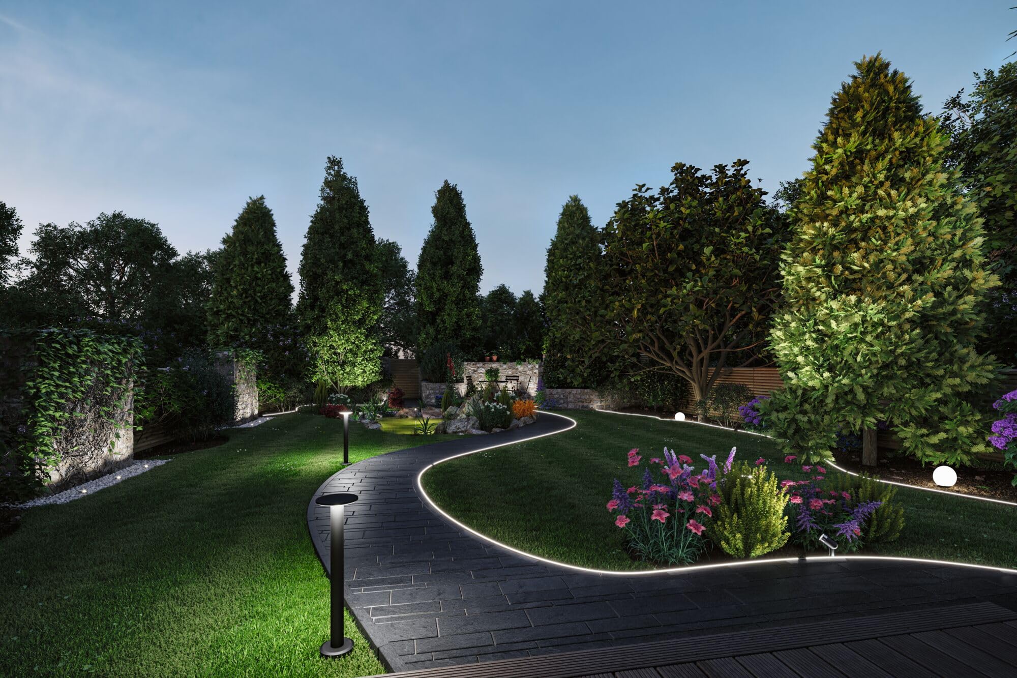 Paulmann 94269 Plug & Shine LED apparecchio per esterni ZigBee Globe RGBW incl. 1 oggetto luminoso dimmerabile da 2,8 Watt IP67 bianco illuminazione da giardino plastica bianco caldo 3000 K