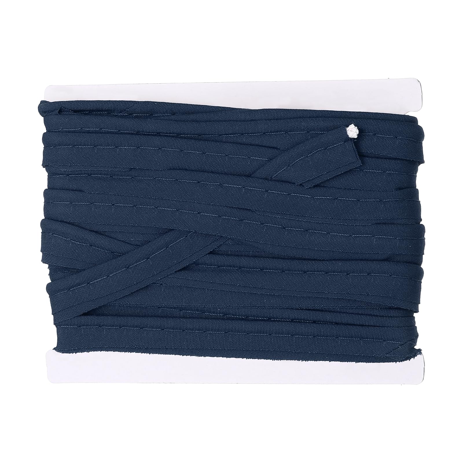 sourcing map Piping Trim Bias Tape, 3/8 Inch 6 Yards Cotton Folding Binding Tape with Welting Cord, Decorative Sewing Trim for Home Decor Sewing DIY Crafting Clothing Fabric Edge, Navy Blue