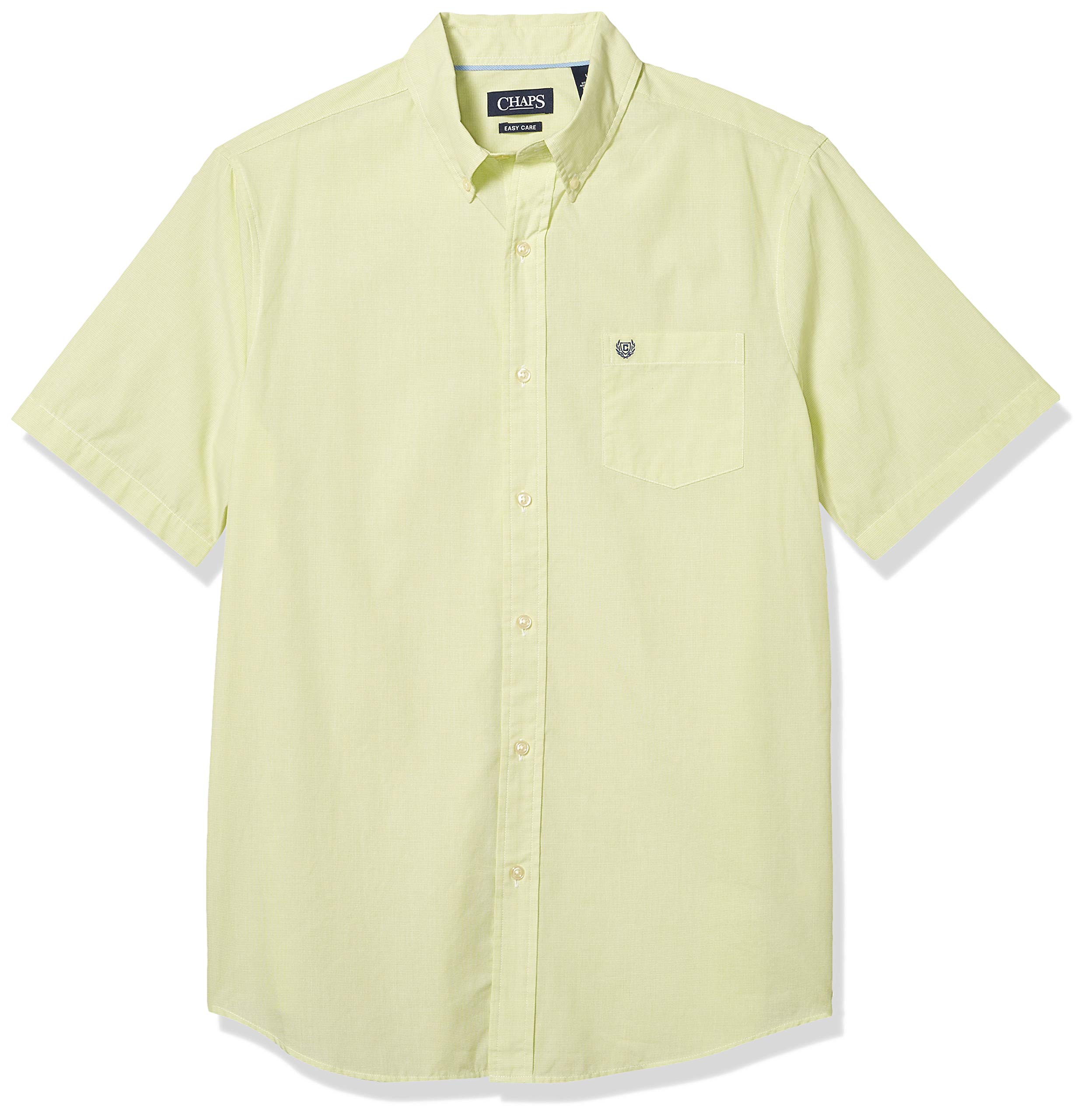 chaps Herren Regular-fit Short Sleeve Wrinkle Resistant Performance Sportshirt Button Down Hemd