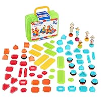 Bristle Blocks - Blocchi da costruzione STEM ad incastro - 85 Pezzi