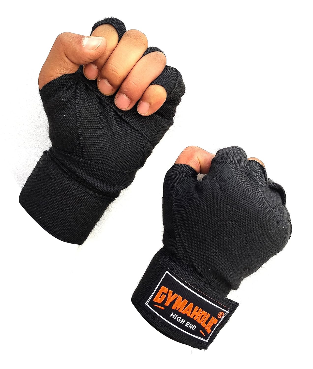 Buy Gymaholic Boxing Handwraps Unisex (Black 108 Inch) Online at Low
