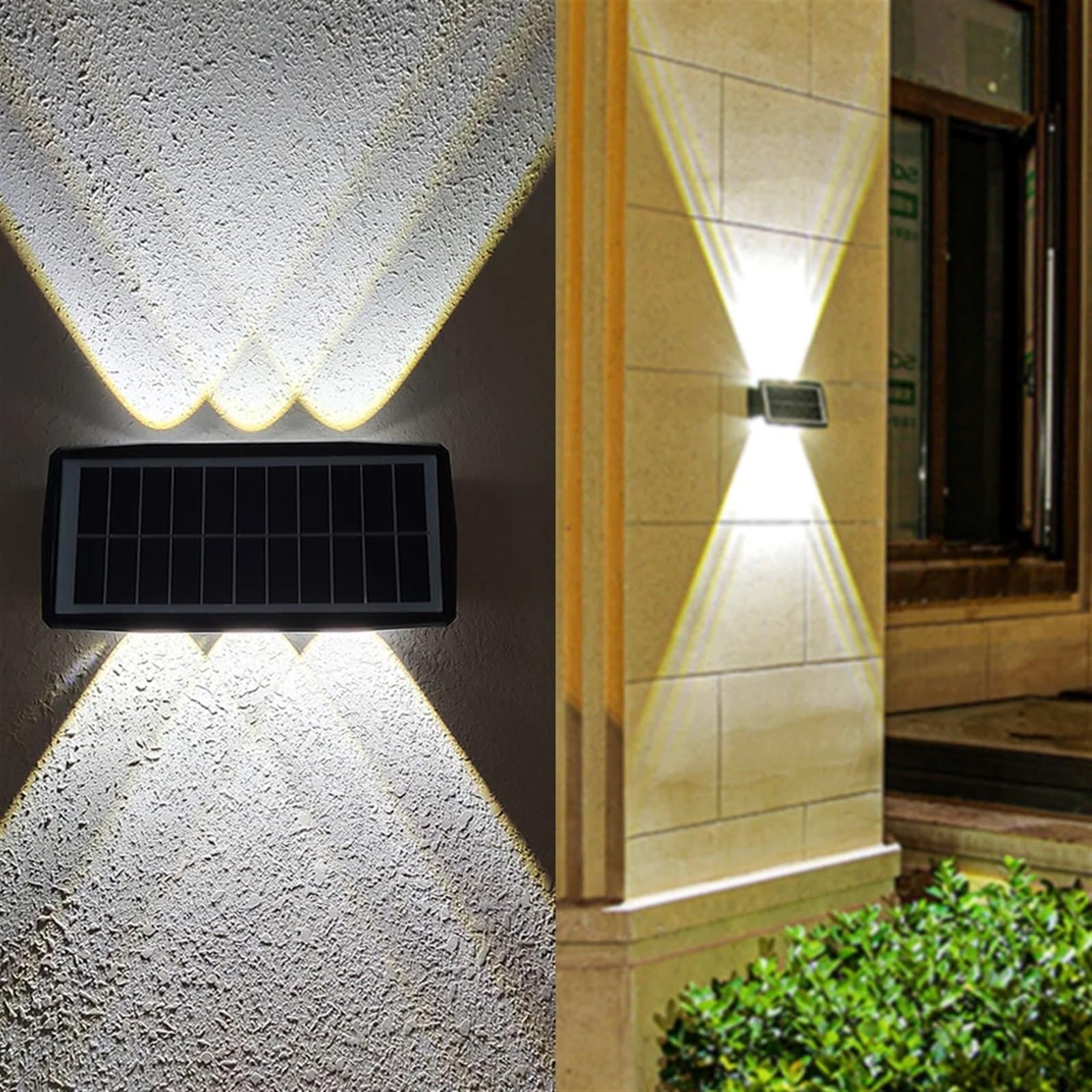 Zewnętrzna lampa solarna Led Lampa odblaskowa Wall Washer Potężna słoneczna lampa ścienna 1 sztuka, SAGESWA, 4led