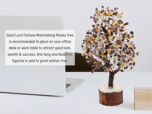 Vista 62 de Árbol de la vida de cristal curativo natural de piedra lunar blanca, Feng Shui, árbol de la vida de la fortuna para decoración del hogar