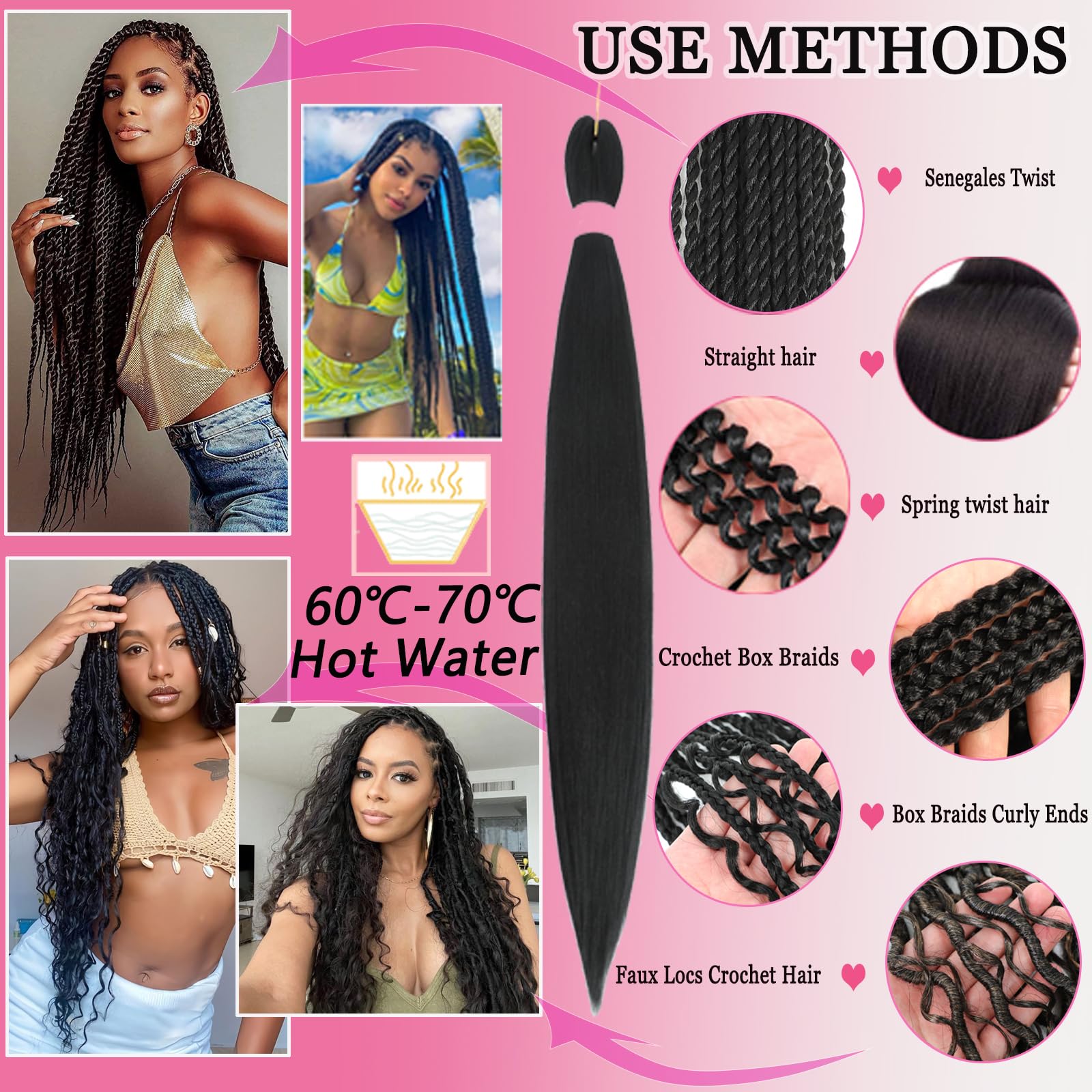 Easy Braid Pre stretched Braiding Hair Extensions - Image 3