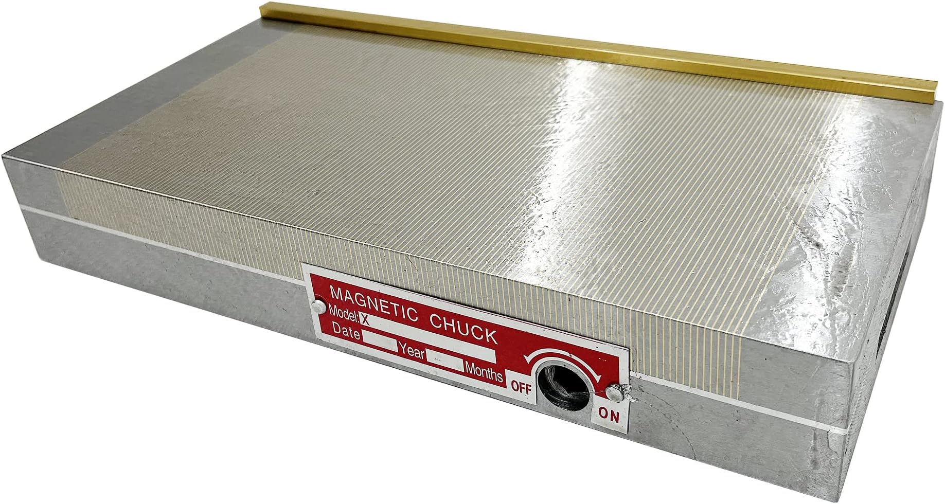6x12Inch Fine Pole Chuck Rectangular Permanent Magnetic Chuck with 100-120N/cm² Suction for Grinding Grinders, Milling Machines Lathes Workholding