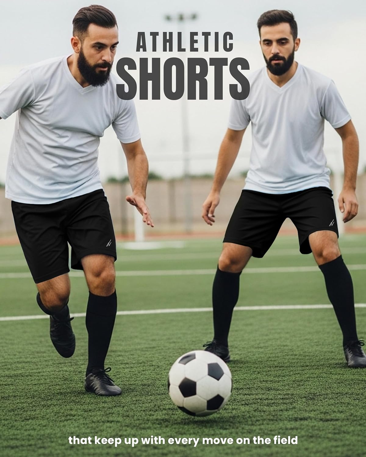 NY Threads Mens Athletic Shorts 2 Pack Quick Dry Lightweight Running Workout Gym Shorts with Pockets - Image 5