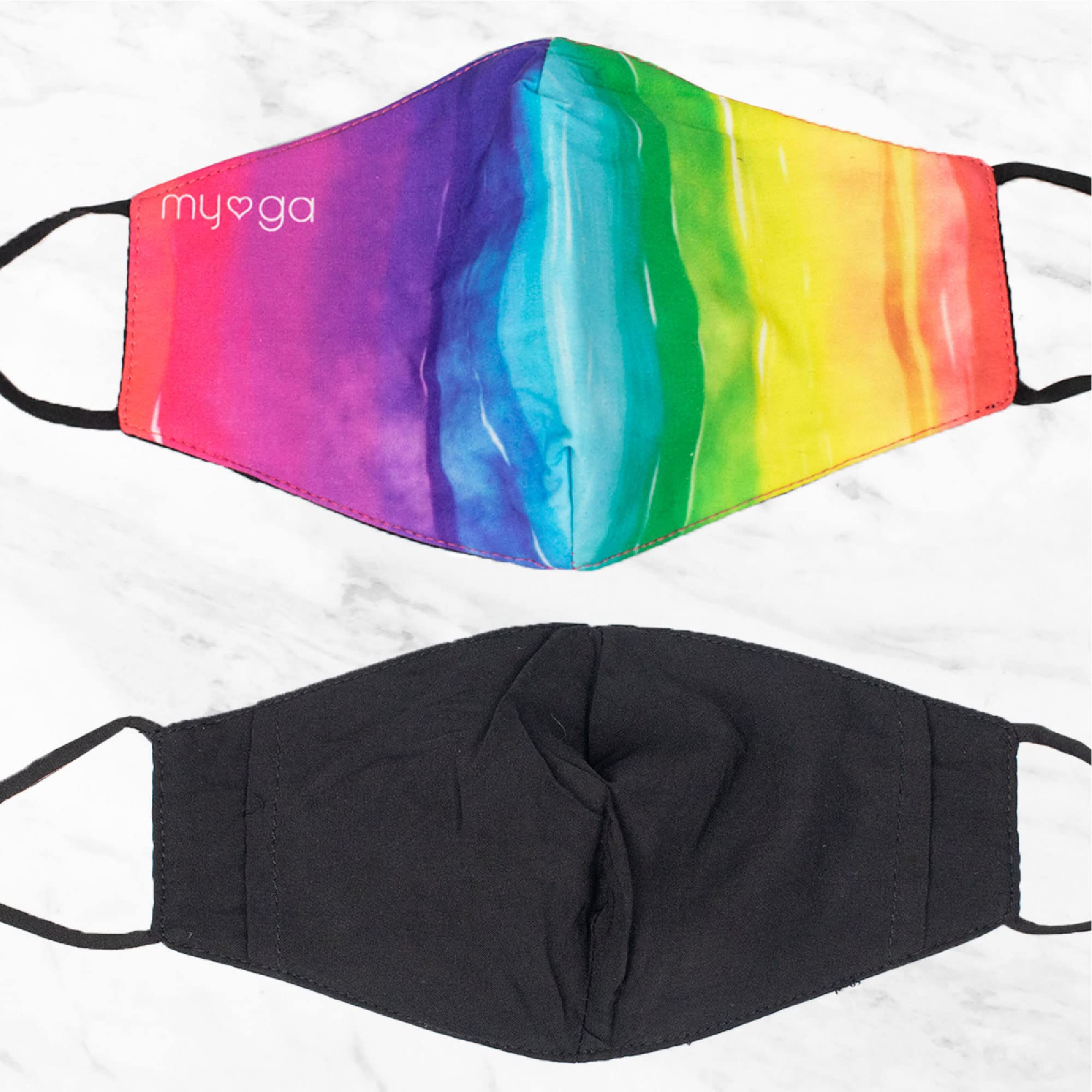 Myga Bamboo Pride tęczowa osłona twarzy - osłona maski na twarz