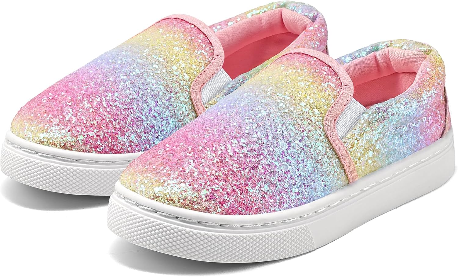 K KomForme Kids Shoes Toddlers Canvas Sneakers Slip on Walking Tennis Shoes for Boys Girls(Toddler/Little Kids/Big Kids)