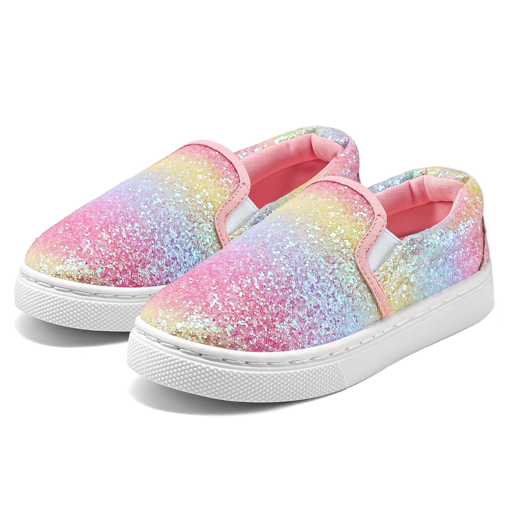 K KomForme Kids Shoes Toddlers Canvas Sneakers Slip on Walking Tennis Shoes for Boys Girls(Toddler/Little Kids/Big Kids)