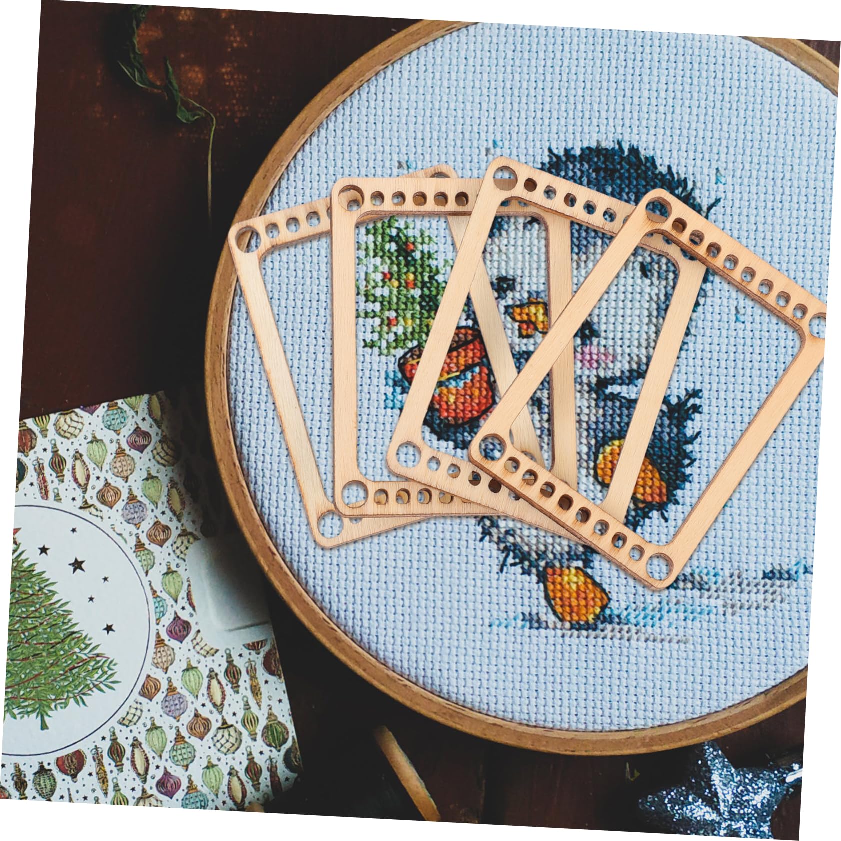 DOITOOL Hand-Knitting Tools Vwoven Board Mini Weaving Tools Hand Weaving Looms Craft Looms