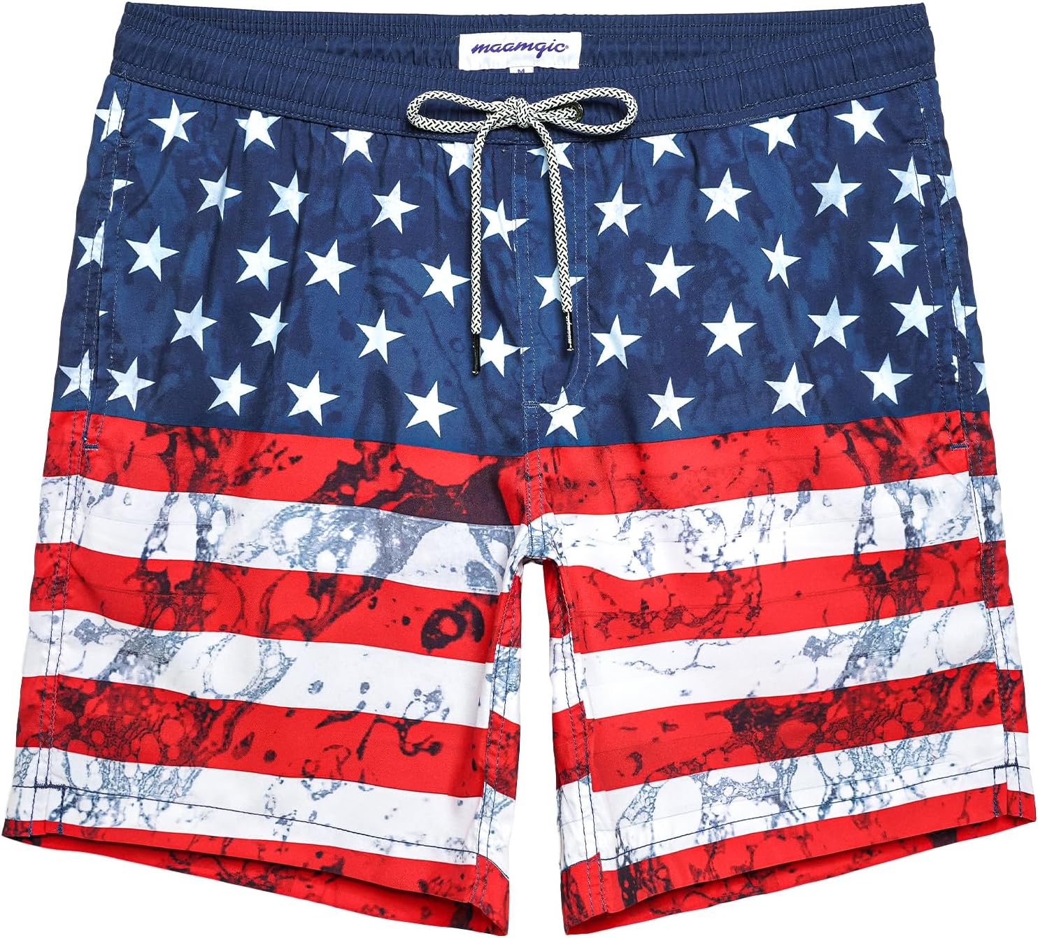 Mens Swim Trunks Quick Dry Swim Shorts with Mesh Lining Funny Swimwear Bathing Suits 7inch