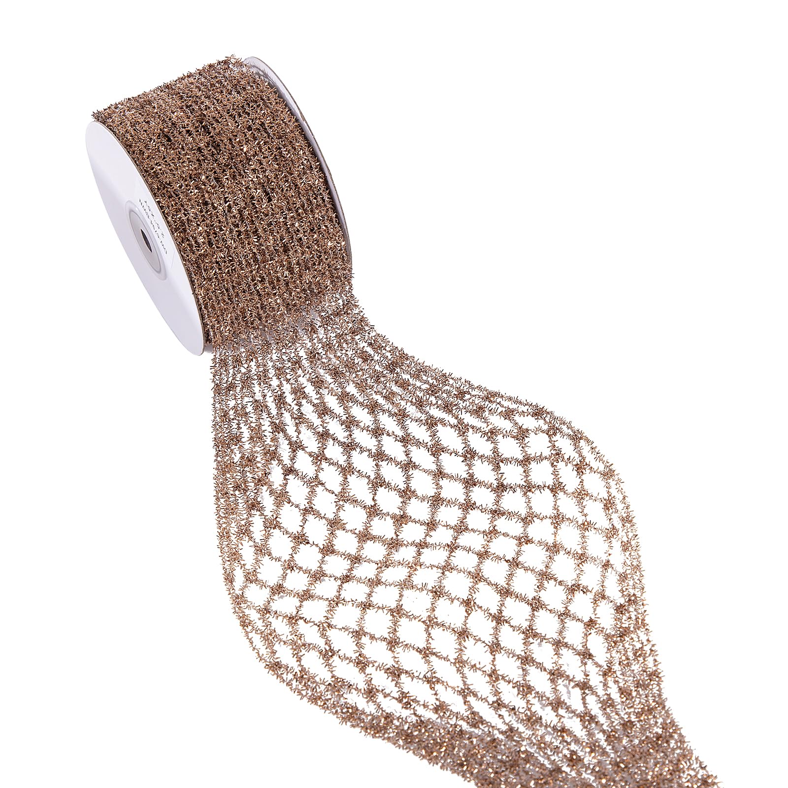 Amazon.com: CSZD RIBBON Brown Fall Stretchable Mesh Glitter