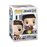 Pop! Avengers Endgame: I Am Iron Man Glow-in-The-Dark Deluxe Vinyl Figure, Multicolored