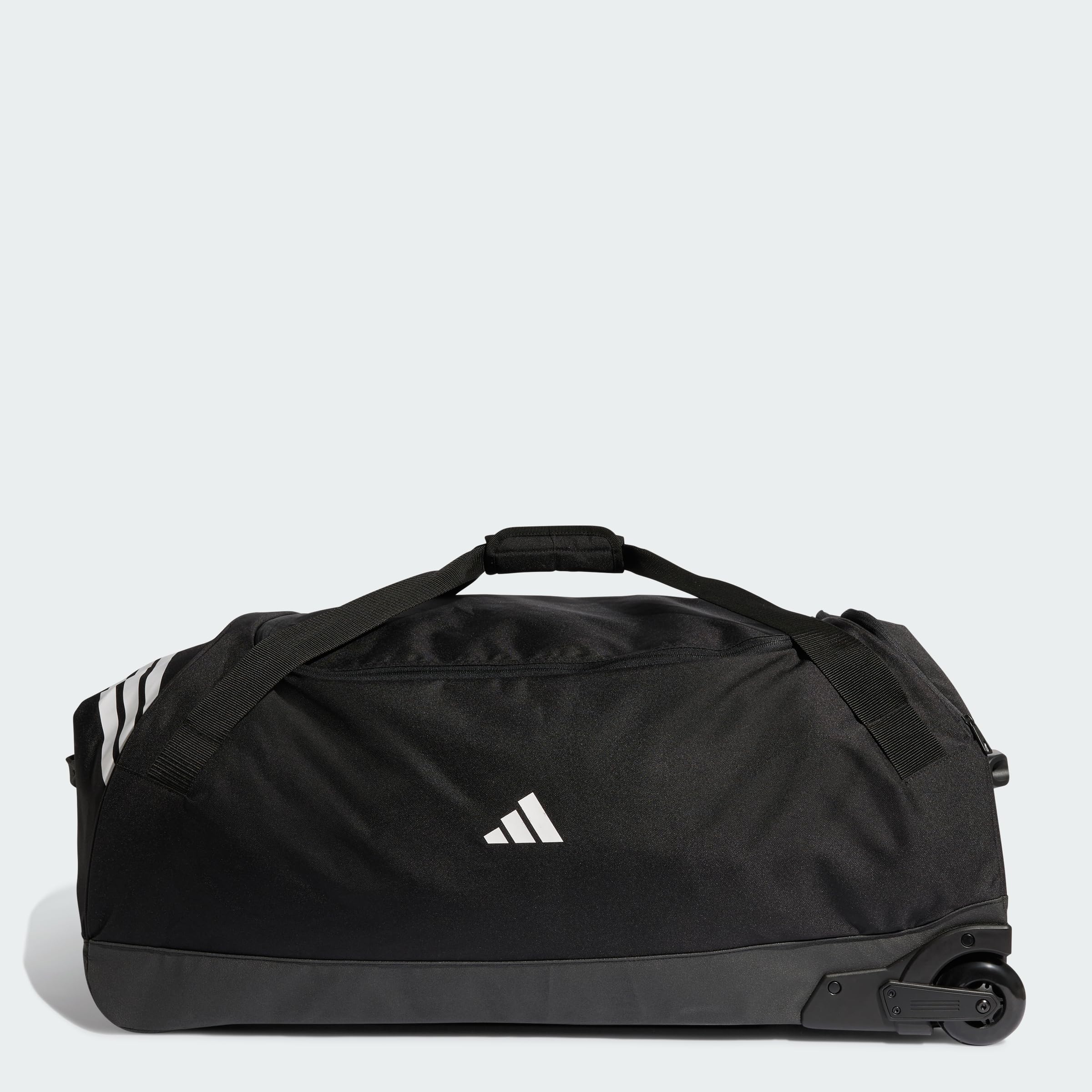 adidas Unisex Tiro Trolley Team Bag with Wheels Extra Large Carrier Bag Case, Black/White, One Size