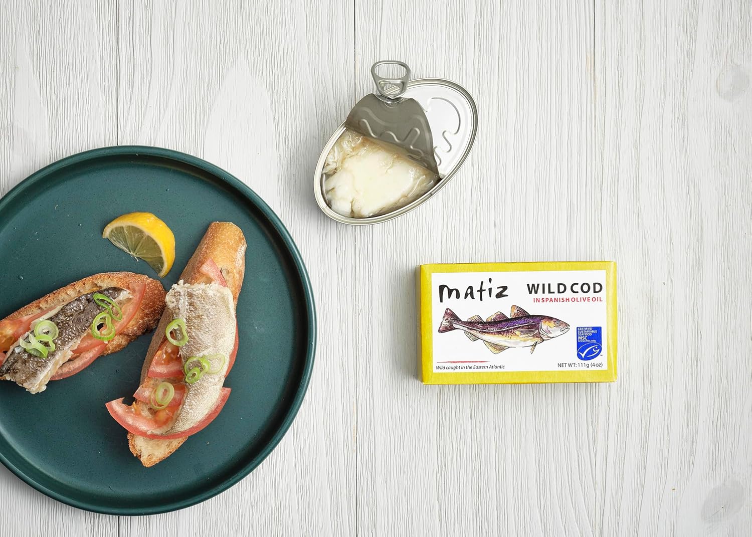 Matiz Wild Cod in Olive Oil | From Spain | 5 Pack | Natural Artisan Wild Caught Fish | Packed Fresh, Never Frozen | - Image 4