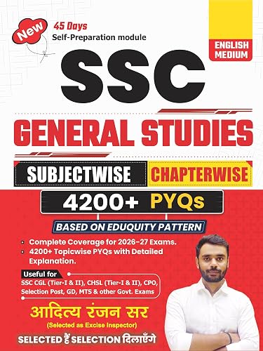 SSC General Studies 4200+ Chapter-Wise Subjectwise PYQs With Detailed Explanations | English | By Aditya Ranjan Sir