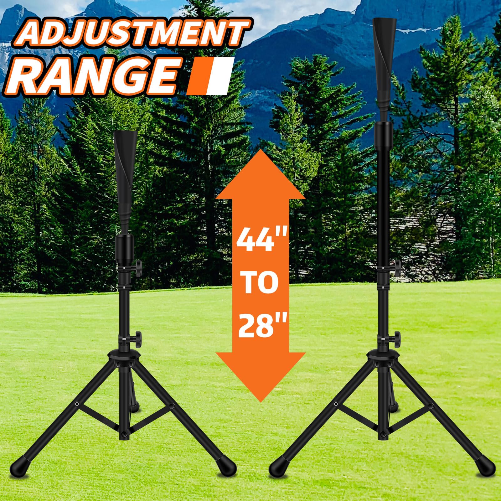 Portable Baseball Batting Tee,Tripod Batting Tee Stand For Youth And